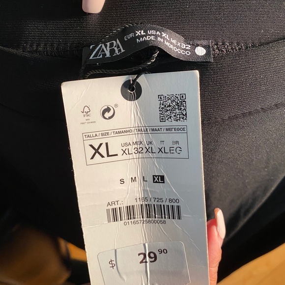 Zara stretchy split hem pants - Picture 1 of 5